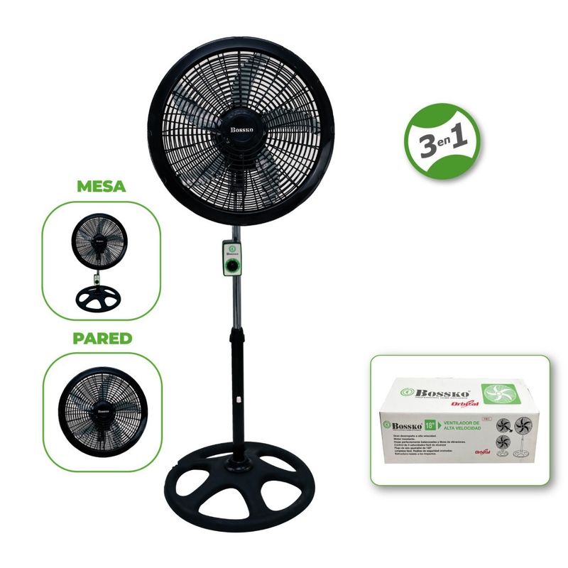 BOSSKO - Ventilador Bossko BK-8233VO De 18″
