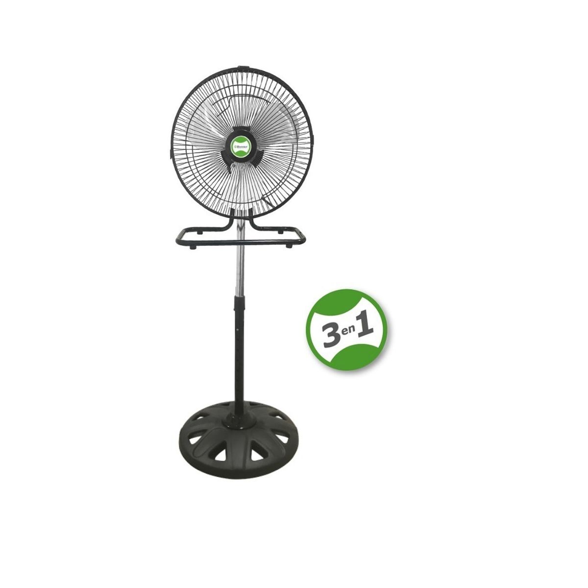 BOSSKO - VENTILADOR  BOSSKO 12"   3 EN 1, BK-8312VP/NG REJILLA NEGRA