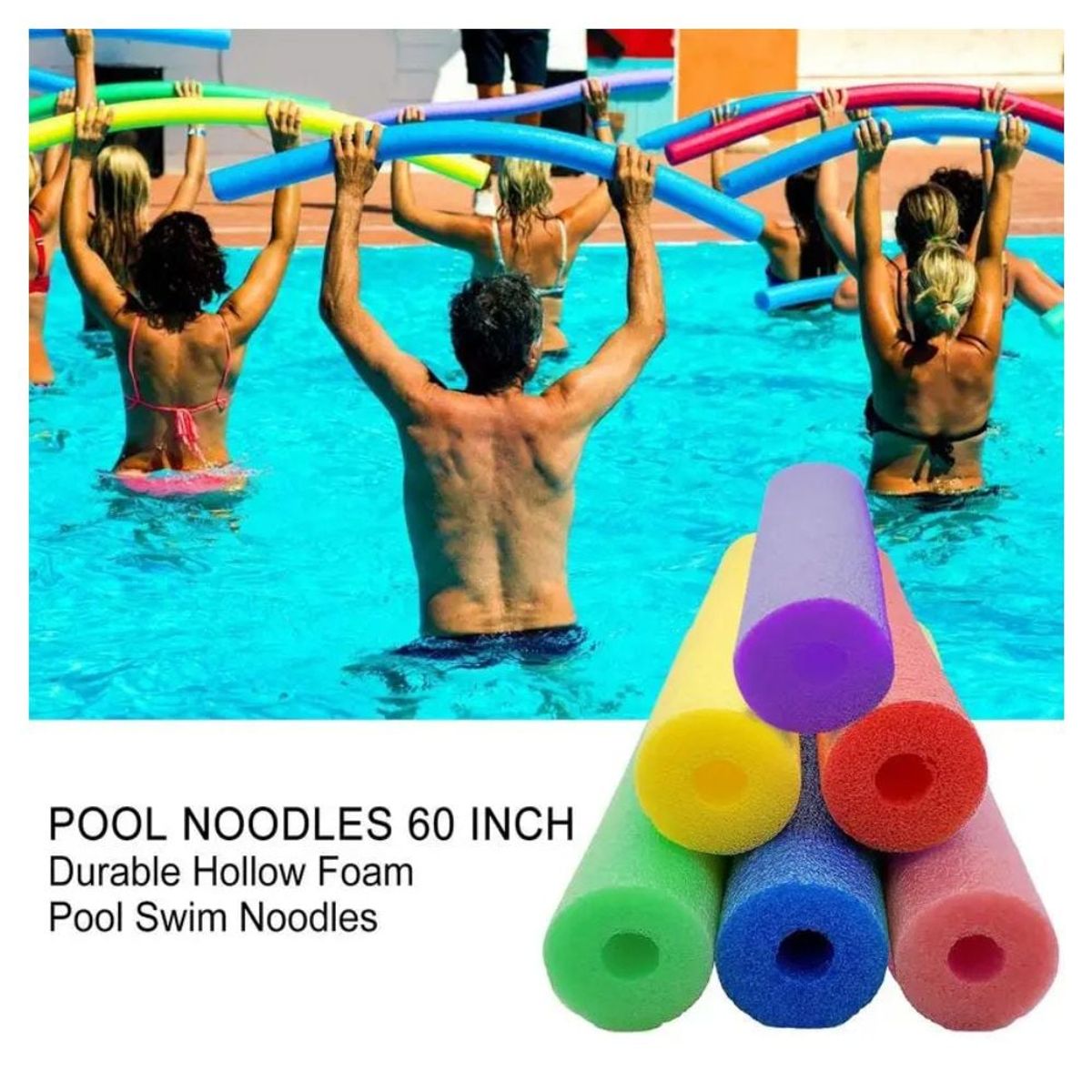 GENERICO - Flotador en forma de Churro de Natación Con Seguro