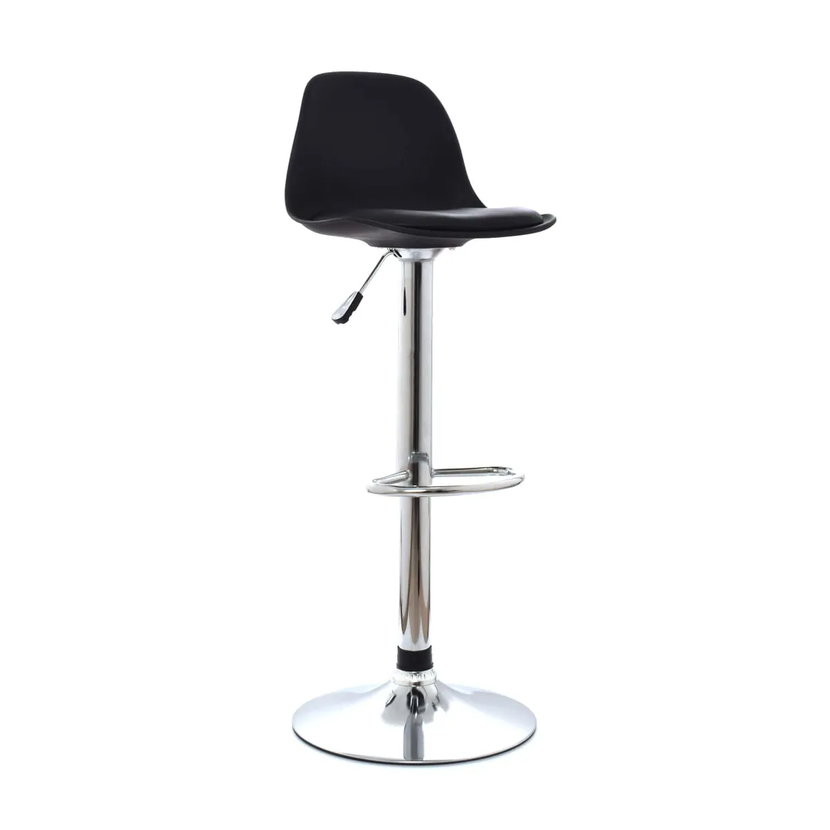OFIDEAS - Silla Para Bar Regulable En Altura Boat Reposapies Negro Ofideas