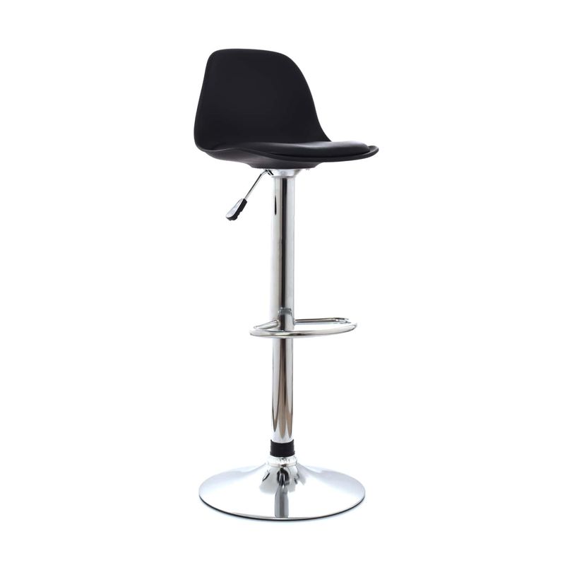 OFIDEAS - Silla Para Bar Regulable En Altura Boat Reposapies Negro Ofideas