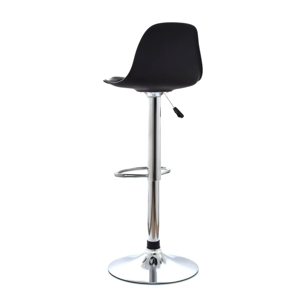 OFIDEAS - Silla Para Bar Regulable En Altura Boat Reposapies Negro Ofideas