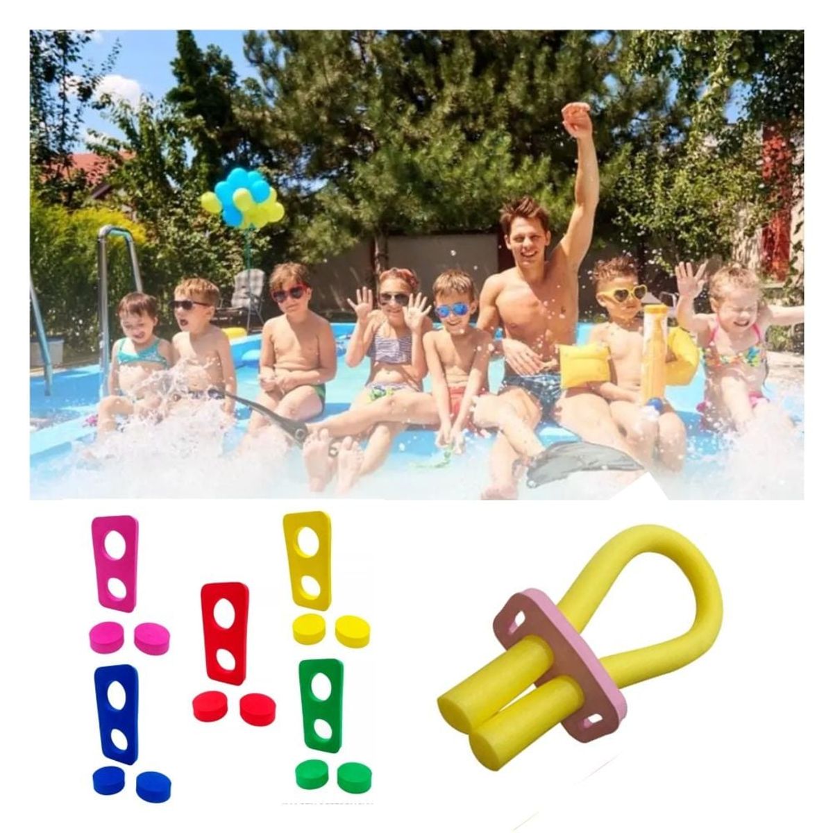 GENERICO - Churro Flotador Para Piscina Con Seguro