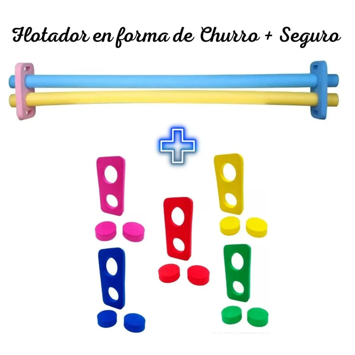 GENERICO - Churro Flotador De Natación Con Seguro