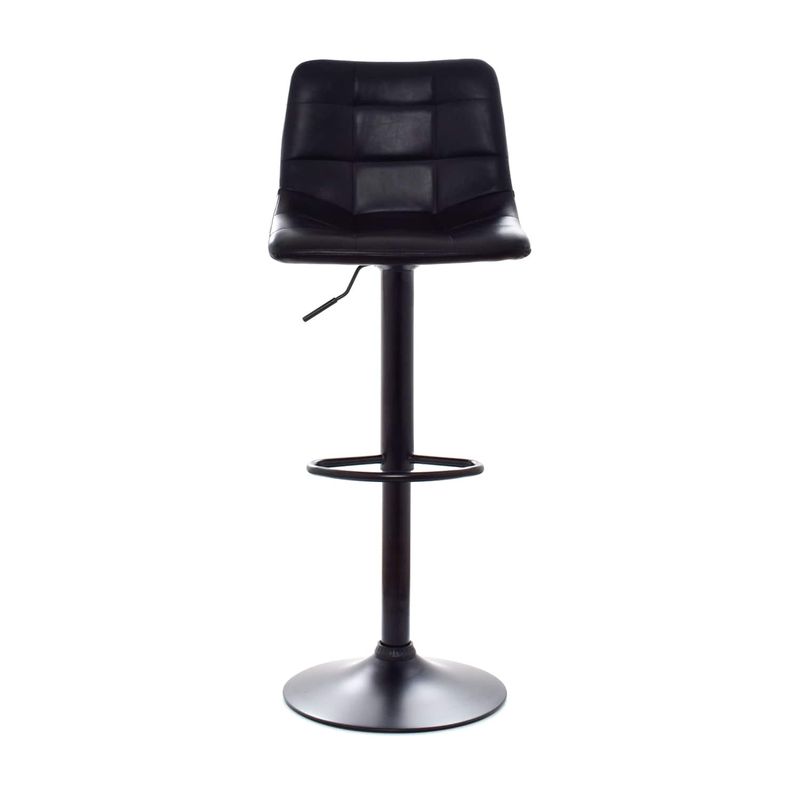 OFIDEAS - Banco de Bar Regulable en Altura Color Negro Jack Ofideas
