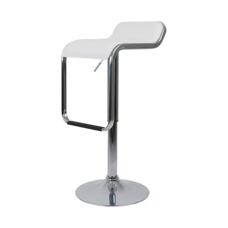 OFIDEAS - Silla Para Bar Regulable En Altura Glen Reposapies Blanco Ofideas