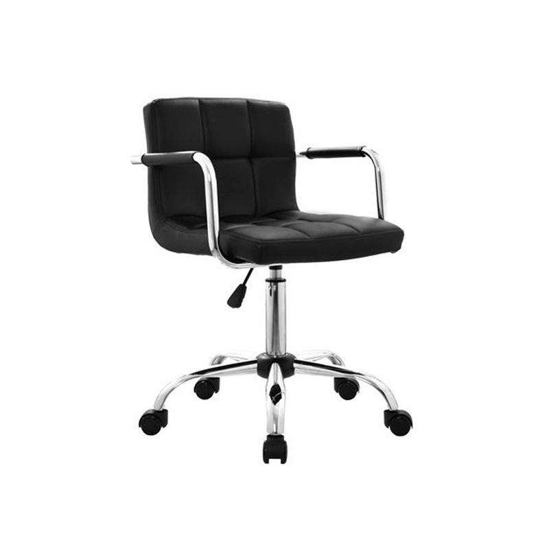 OFIDEAS - Banco Para Bar Nill Con Brazos Giratorio Negro Ofideas