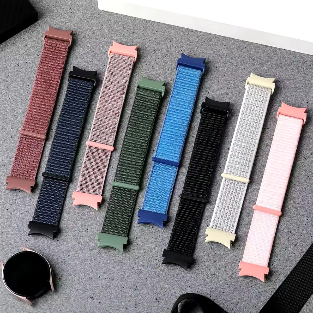 GENERICO - CORREA DE NYLON PARA SAMSUNG WATCH 4-5-6-7-FE AZUL