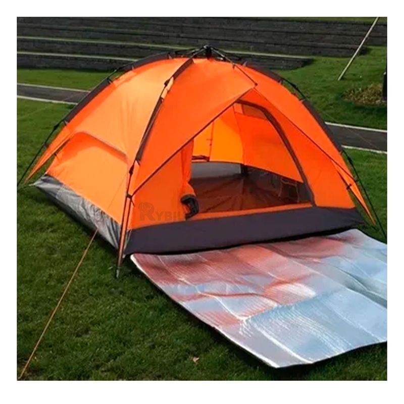 GENERICO - Carpa Automatica Alta Montaña para 4 Personas en Anaranjado