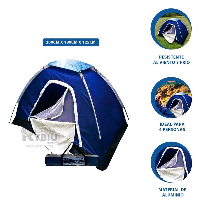 GENERICO - Toldo Practico para Acampar Y+Ligas de Regalo
