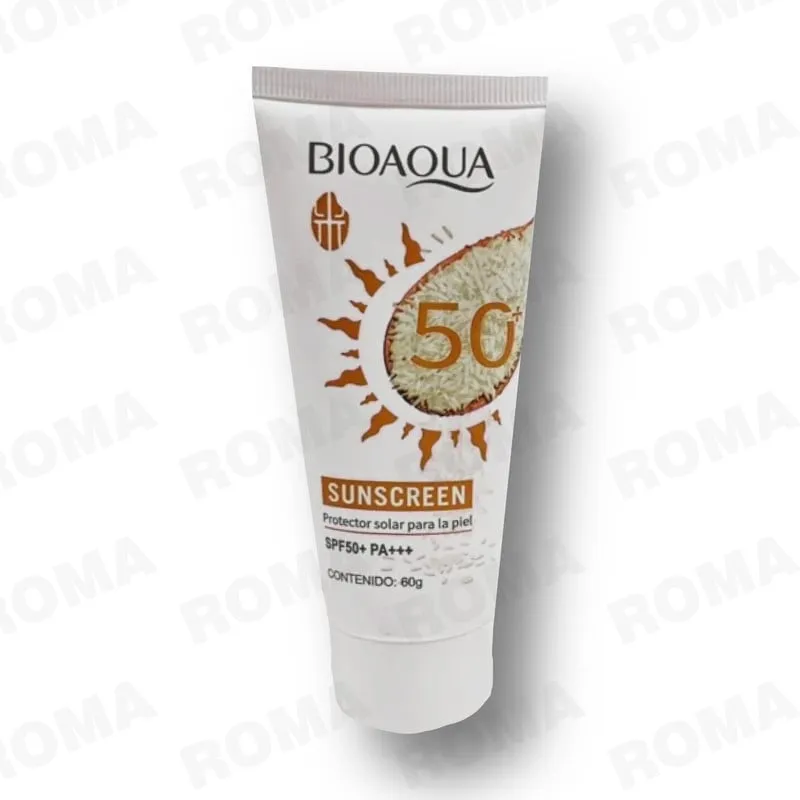 BIOAQUA - PROTECTOR SOLAR DE ARROZ SPF50 60G BIOAQUA