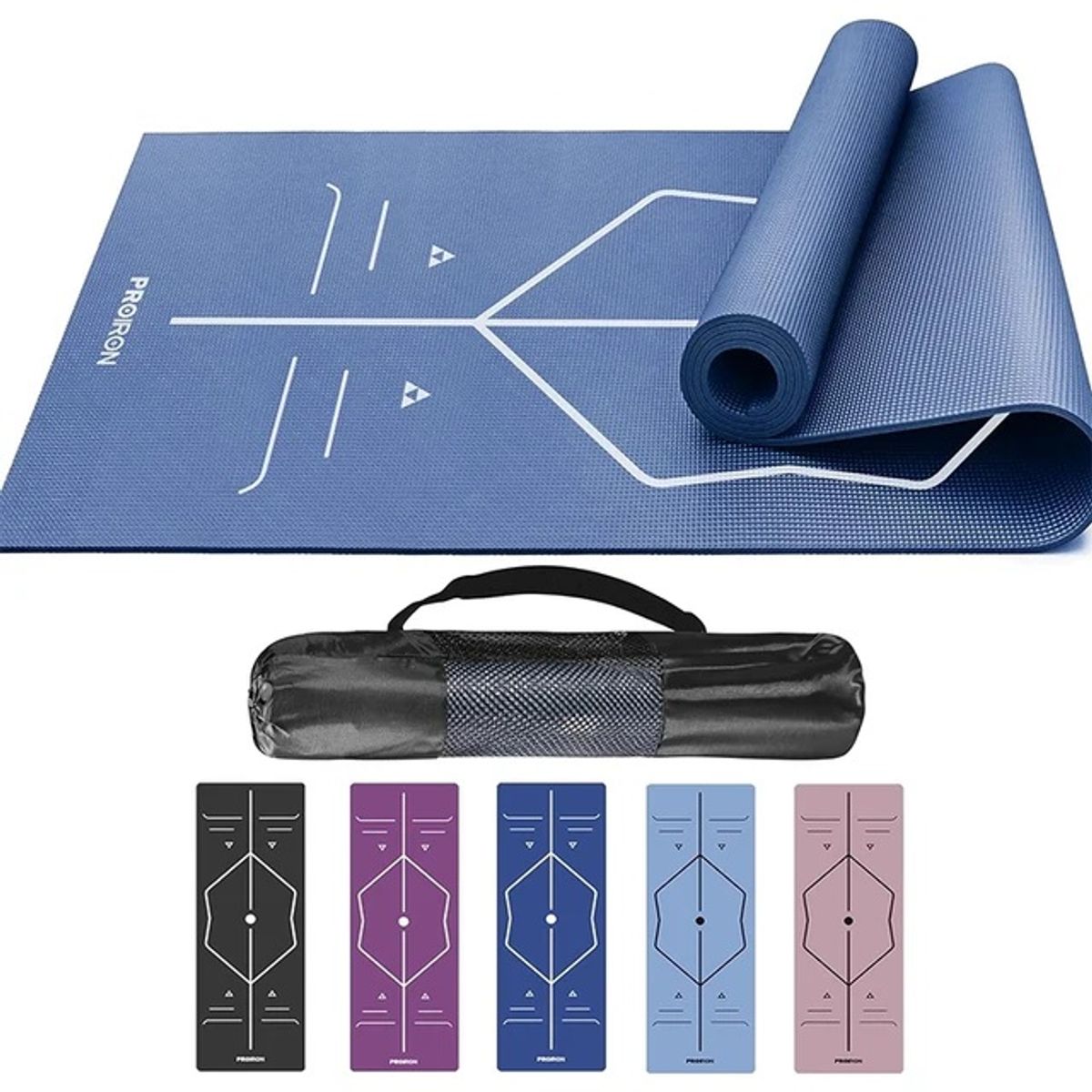 PROIRON - Mat de Yoga Asana de 4MM Azul