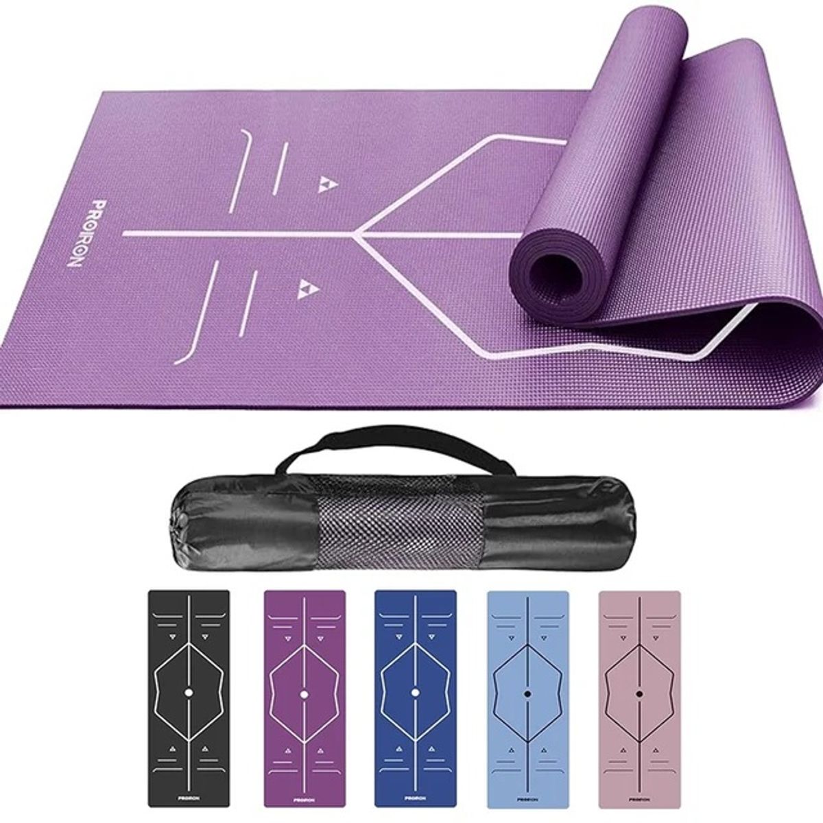 PROIRON - Mat de Yoga Asana de 4MM Morado