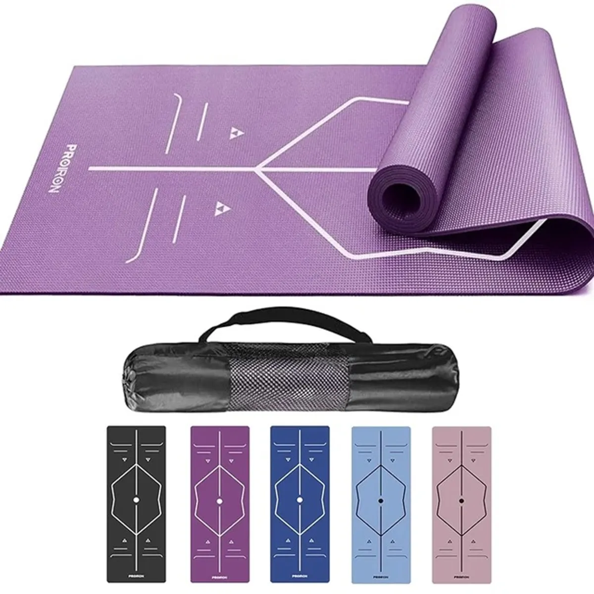PROIRON - Mat de Yoga Asana de 4MM Morado