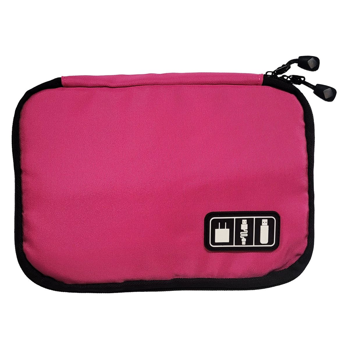GENERICO - ESTUCHE ORGANIZADOR DE ACCESORIOS Y CABLES IMPERMEABLE COLOR FUCCIA