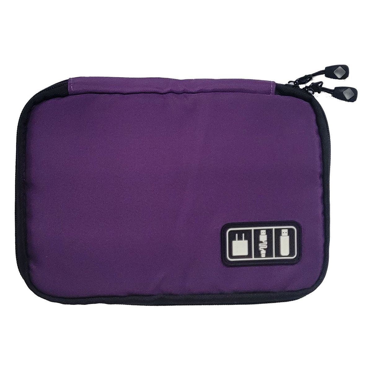 GENERICO - ESTUCHE ORGANIZADOR DE ACCESORIOS Y CABLES IMPERMEABLE COLOR MORADO
