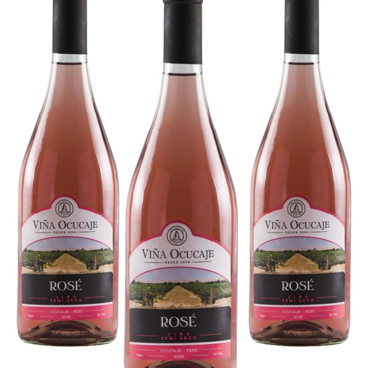 OCUCAJE - Pack x3 Vino Rosé Ocucaje 750 ml