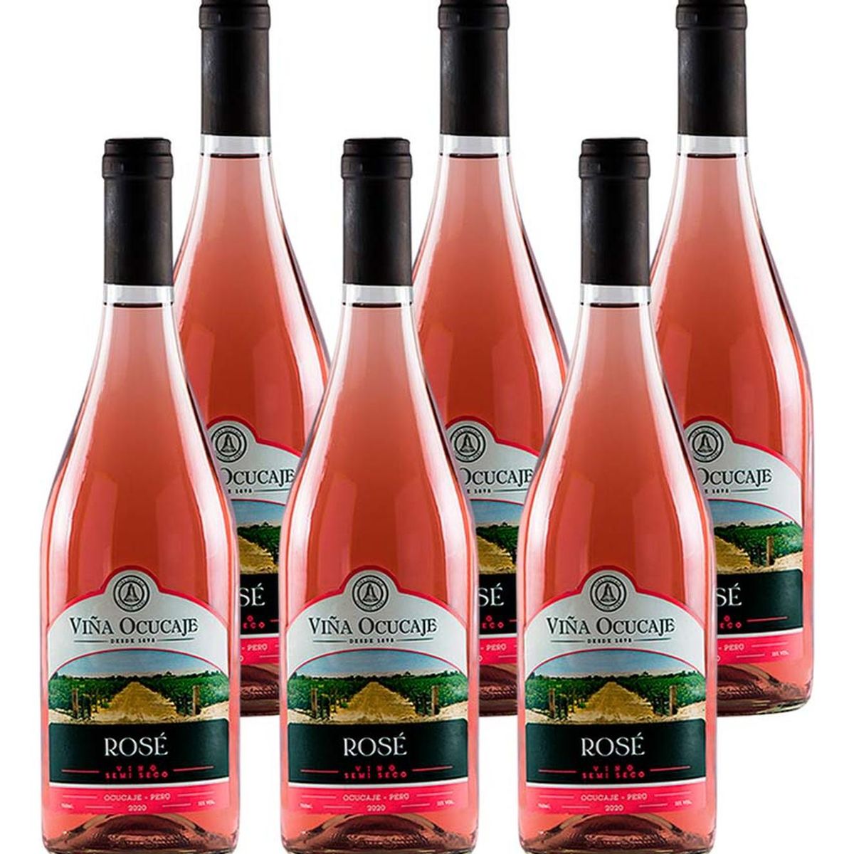 OCUCAJE - Pack x6 Vino Rosé Ocucaje 750 ML