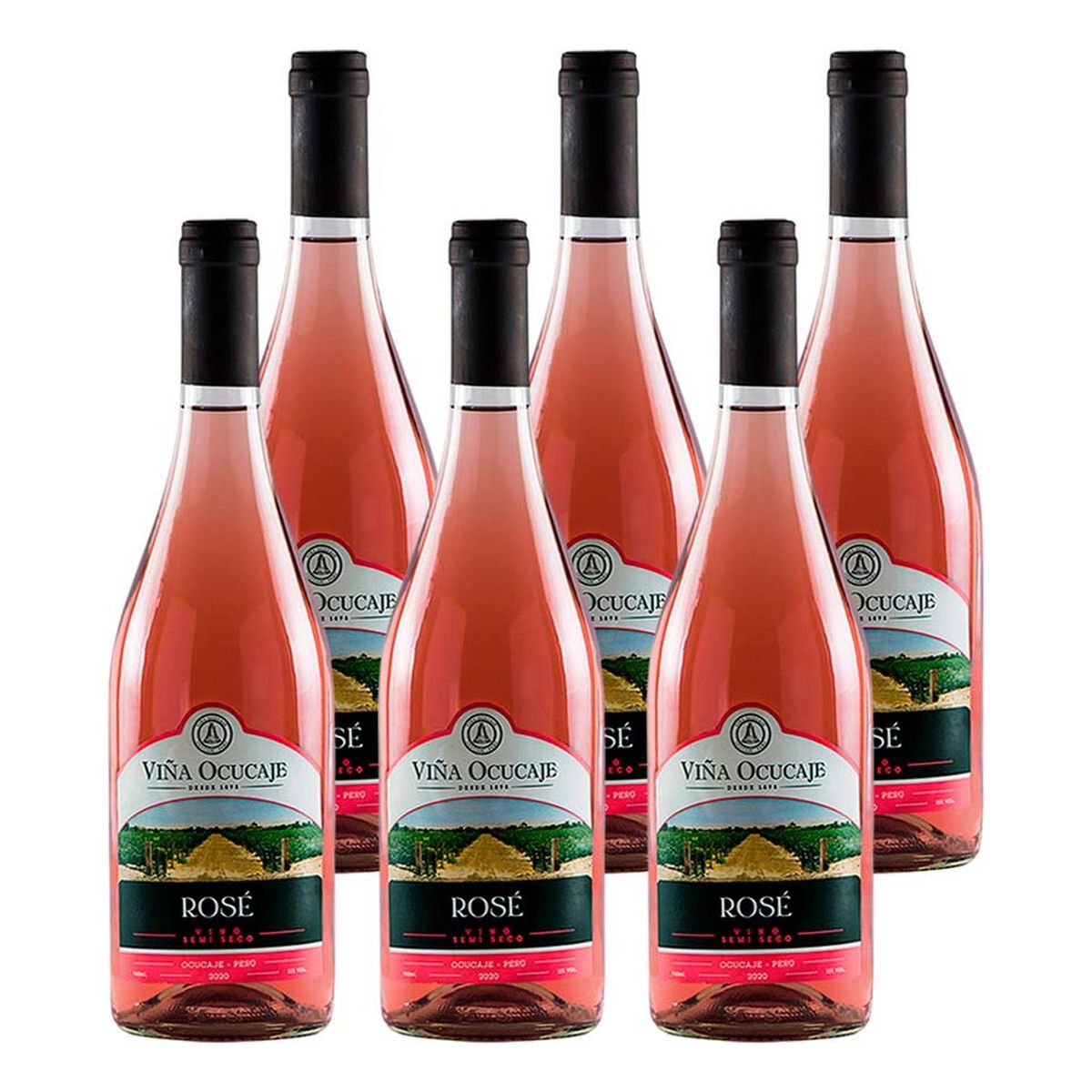 OCUCAJE - Pack x6 Vino Rosé Ocucaje 750 ML