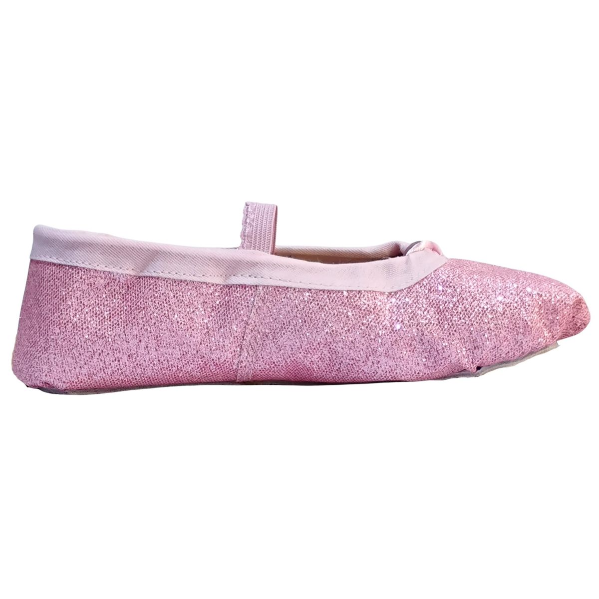 NACIONAL - Zapatillas De Ballet Media Punta Cuerina Escarchada - Rosa