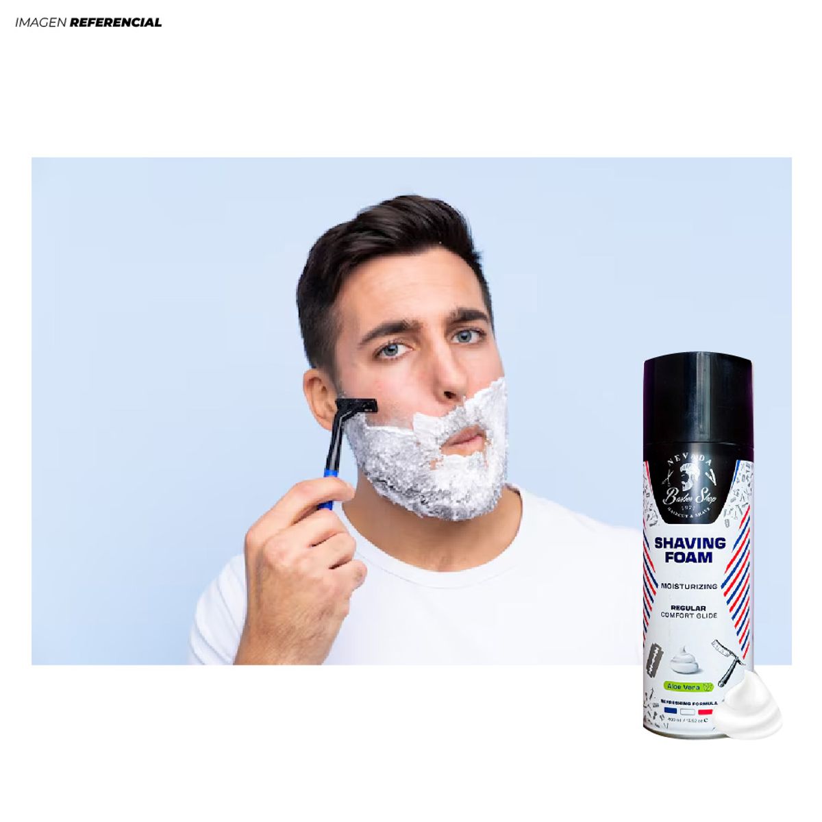 NEVADA NATURAL PRODUCTS - Espuma de Afeitar con Aloe Vera de Nevada 400 ml