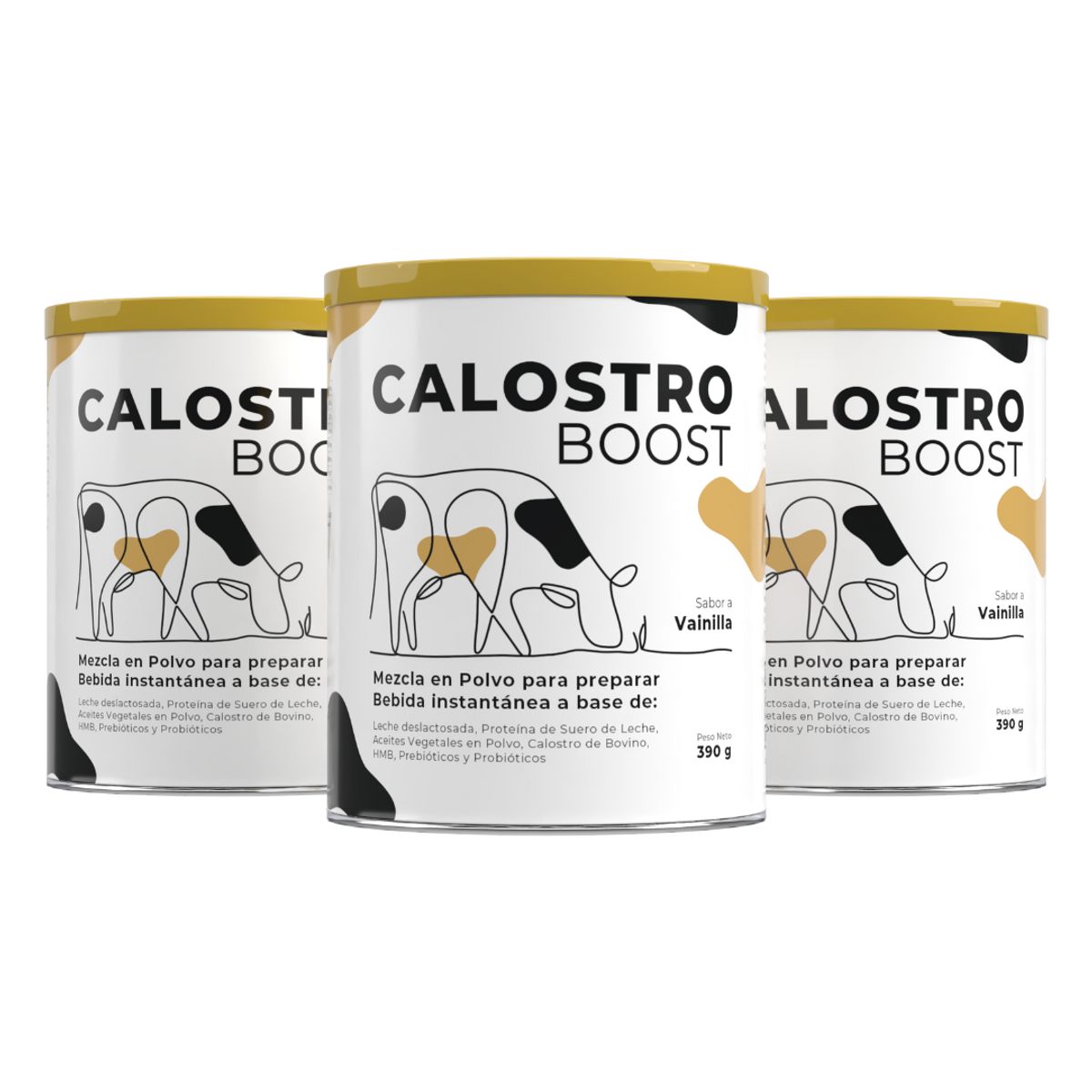 CALOSTRO BOOST - Calostro Bovino Prebióticos y Probióticos Calostro Boost Pack 3x2