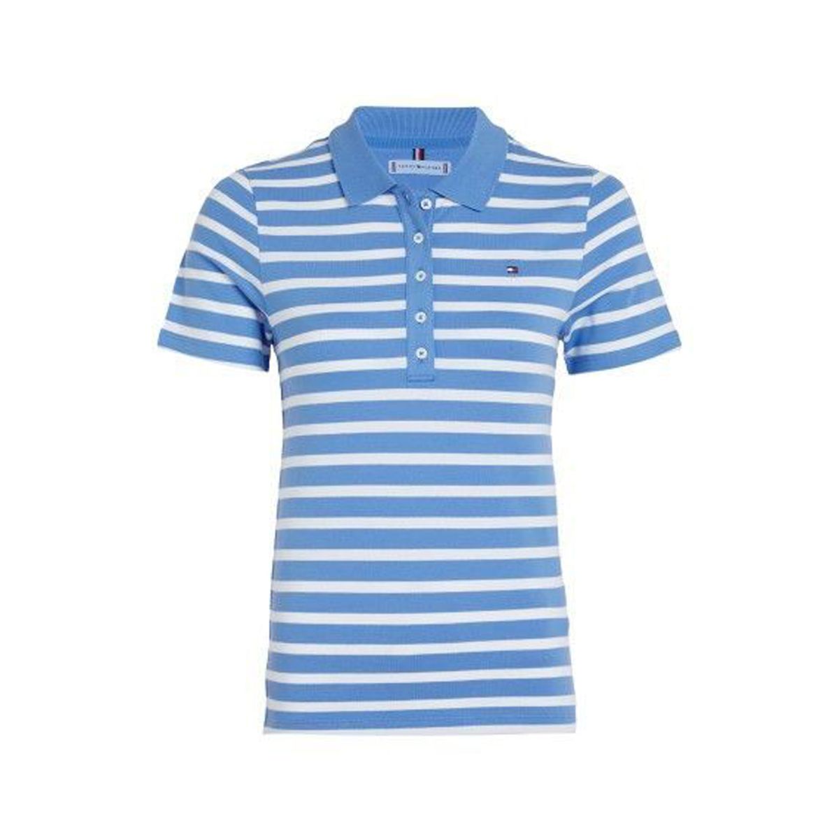 TOMMY HILFIGER - POLO 1985 SLIM PIQUE STRIPE POLO SS TH