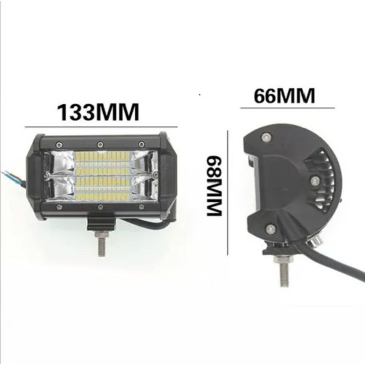 GENERICO - Barra led 72w Dual amarrillo y blanco x1