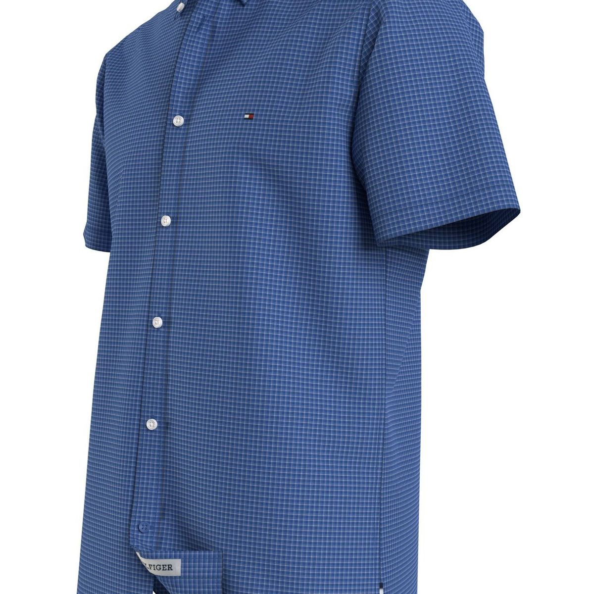 TOMMY HILFIGER - CAMISA WCC GS SMALL CHK RF SHIRT S/S TH