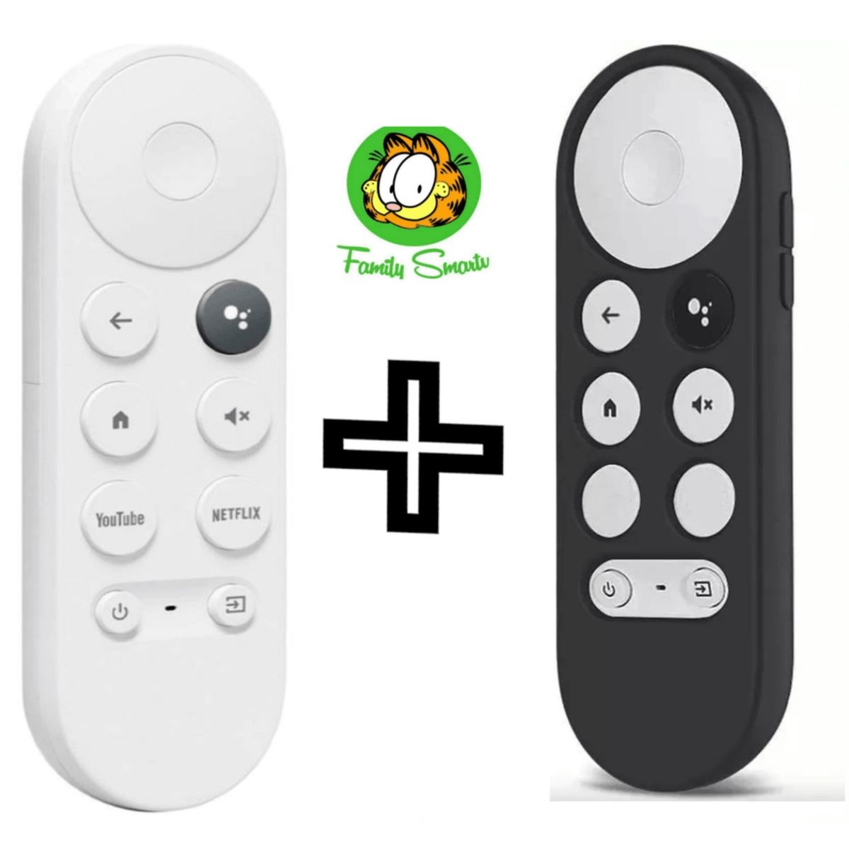 GENERICO - Control Remoto para chromecast google tv HD y 4K  Funda Negra