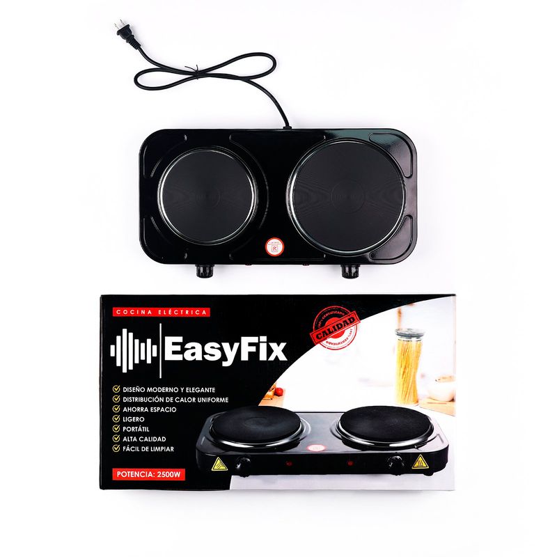 EASYFIX - Cocina Eléctrica Negra