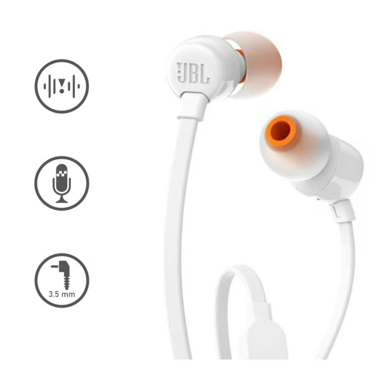 JBL - Combo x2 Audífonos JBL Tune 110 - Blanco y Negro