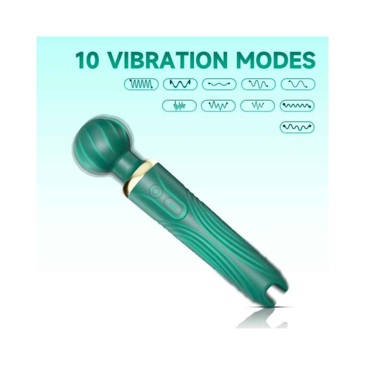 GENERICO - VIBRADOR VARITA POTENTE ESTIMULADOR CLITORIS Y PEZONES