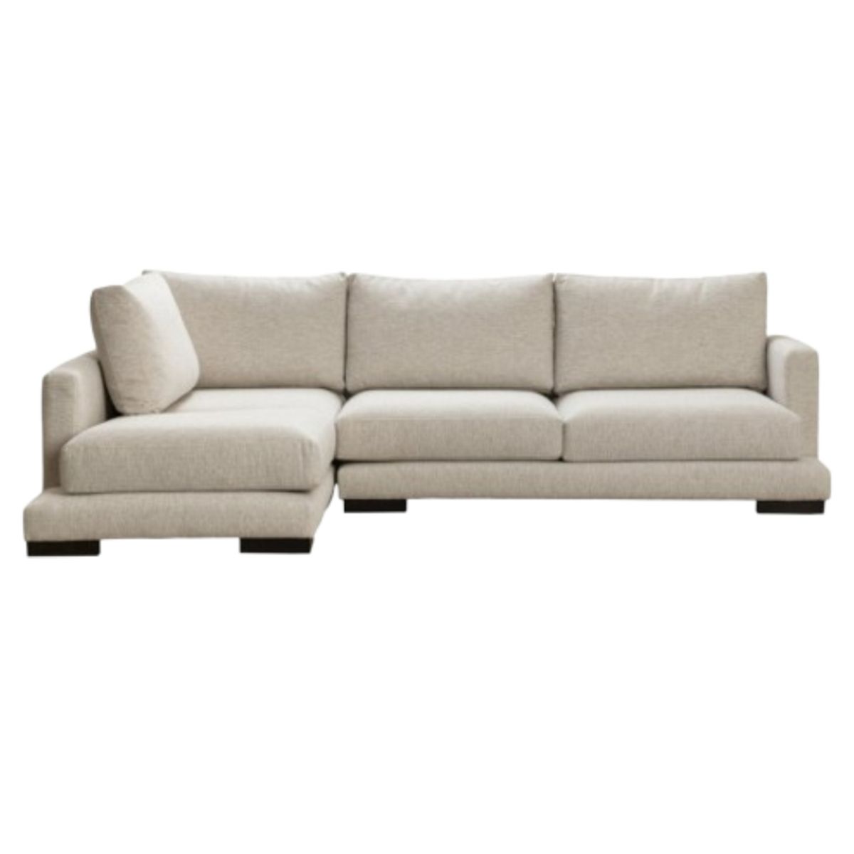 YOLODECORO - Seccional con Chaise Longue a la Izquierda Crate Beige