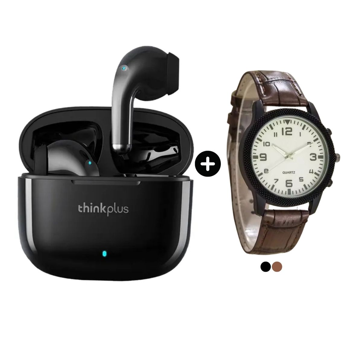 LENOVO - Audífonos Bluetooth Lenovo LP40 PRO + Reloj analógico de regalo