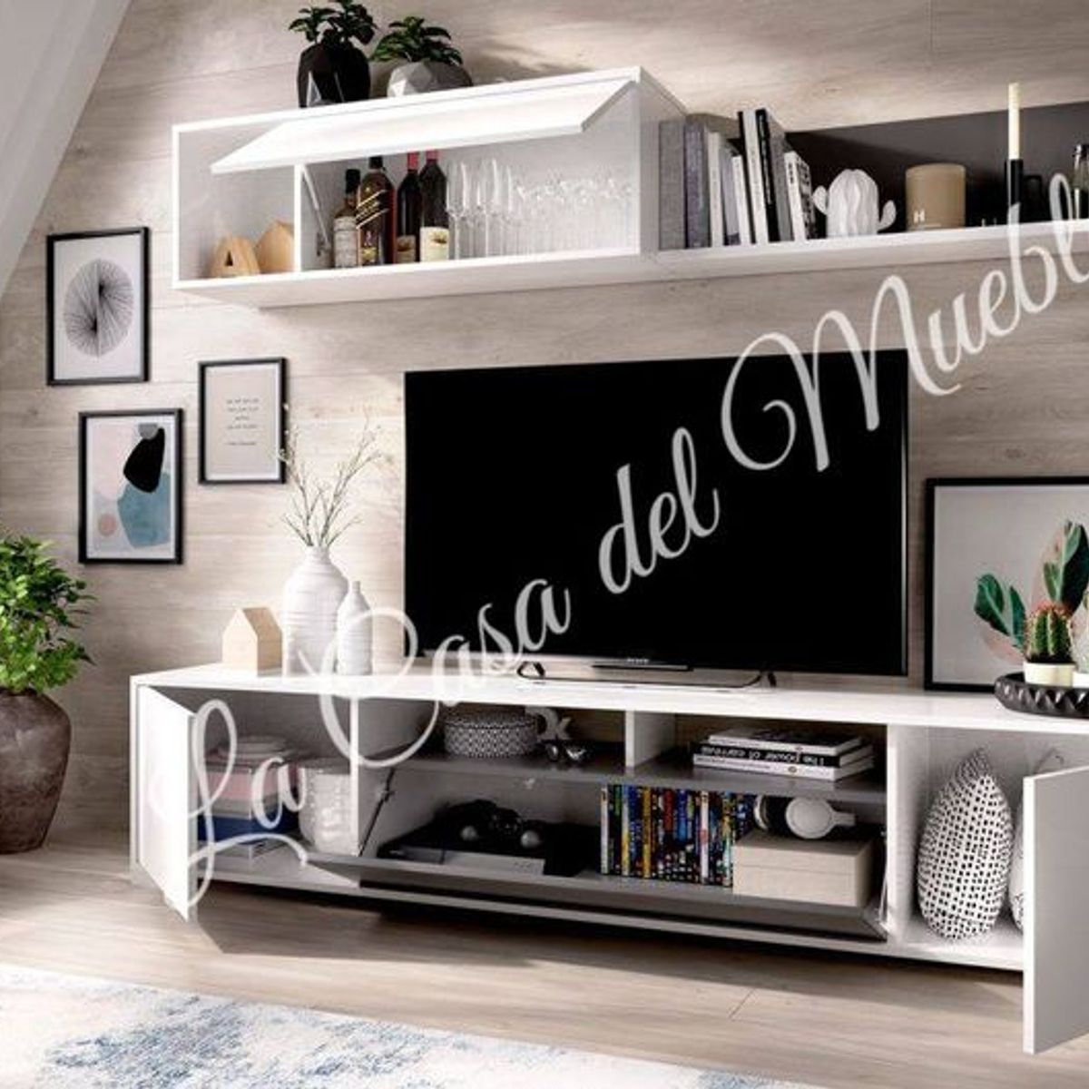 GENERICO - CENTRO DE ENTRETENIMIENTO CRISTEL - BLANCO CON PLOMO