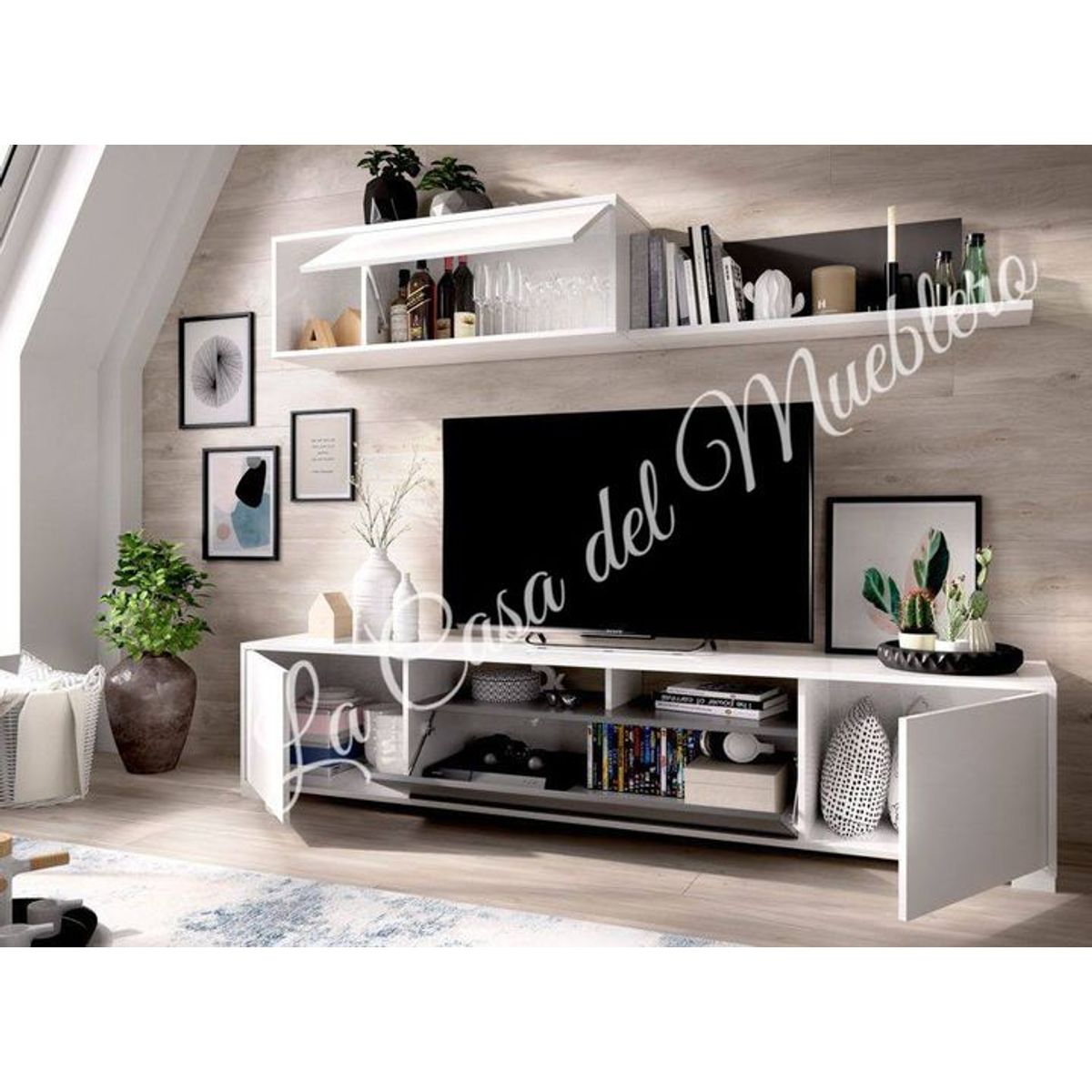 GENERICO - CENTRO DE ENTRETENIMIENTO CRISTEL - BLANCO CON PLOMO