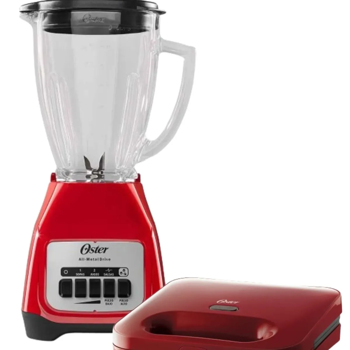 OSTER - Combo Oster Licuadora Blstkag Rpb + Sanguchera Ckstsm2885r