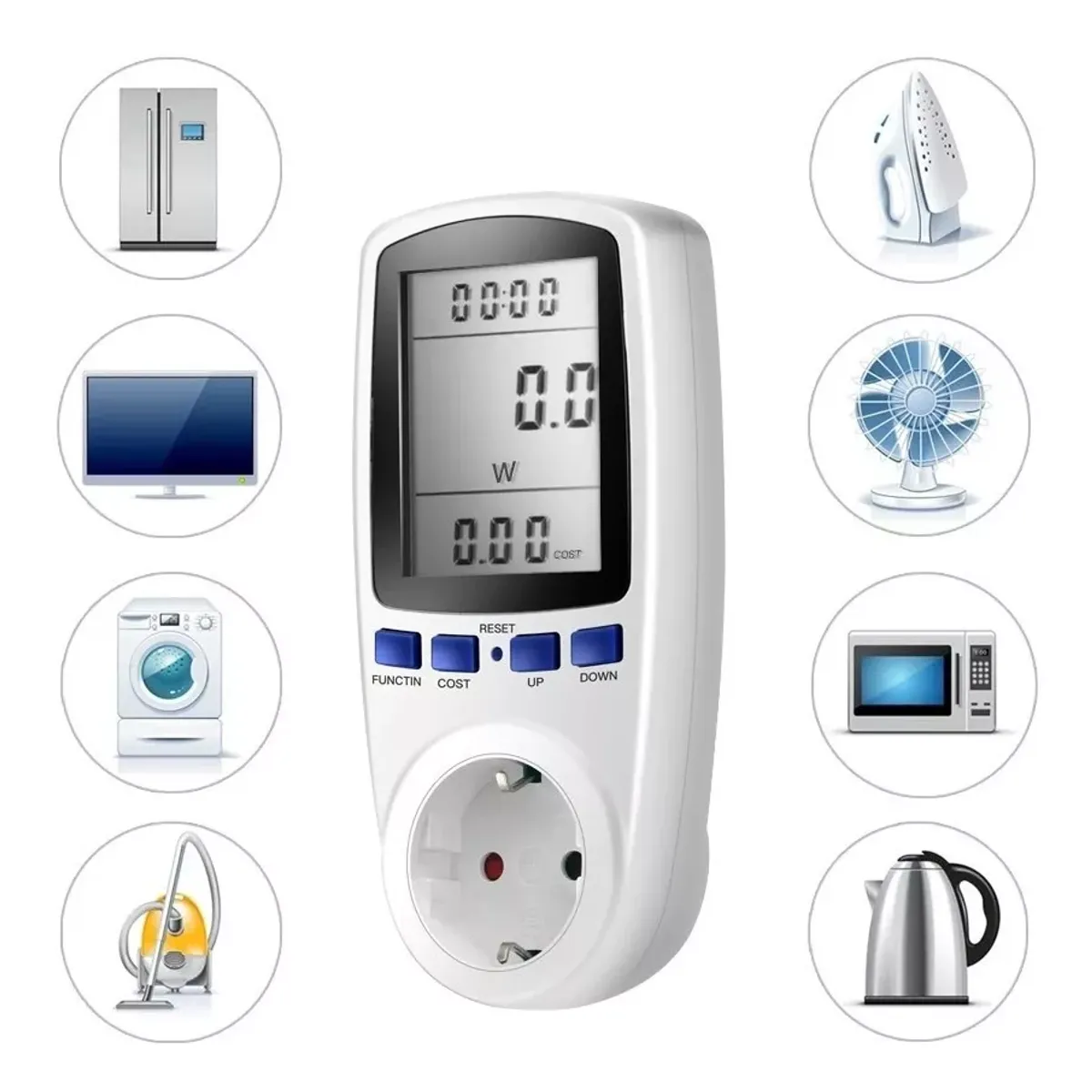 GENERICO - MEDIDOR DE CONSUMO DE ELECTRICIDAD ANALIZADOR DE VATIOS KWH
