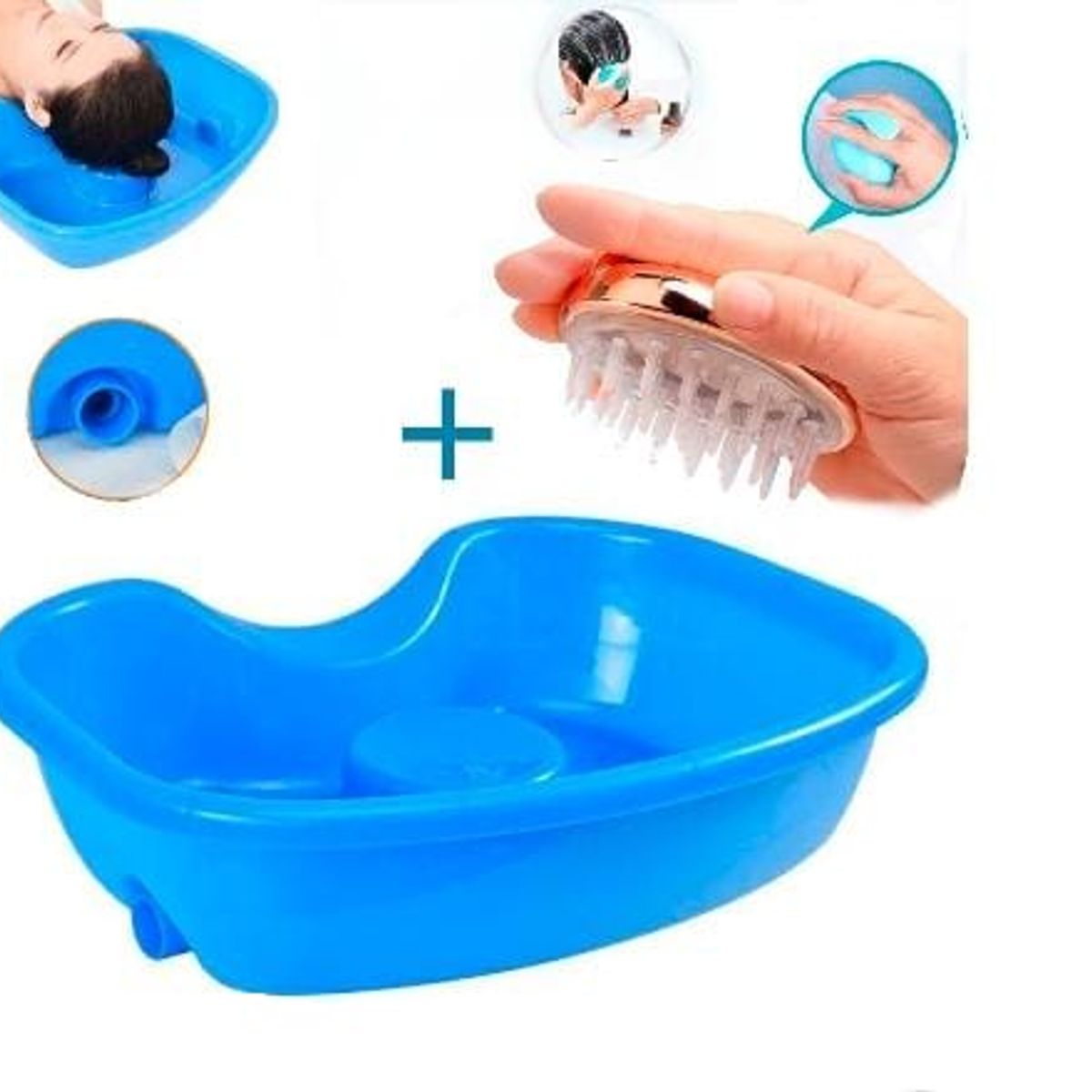 GENERICO - Pack tina atención paciente + peine de lavado