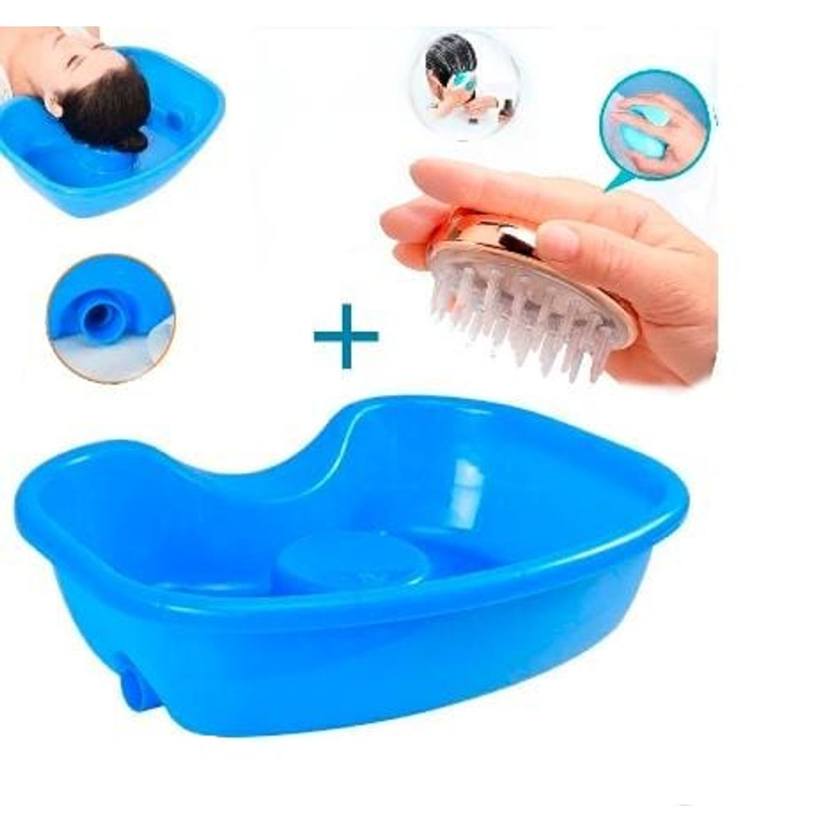 GENERICO - Pack tina atención paciente + peine de lavado