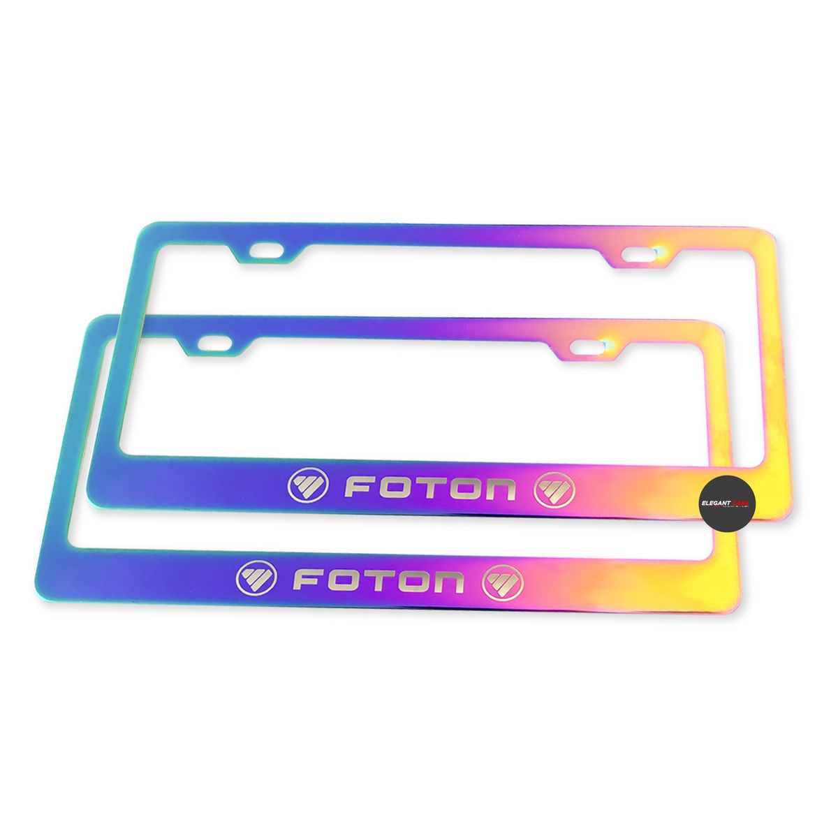 JET - Portaplaca Tornazol Elegante Universal 2pcs