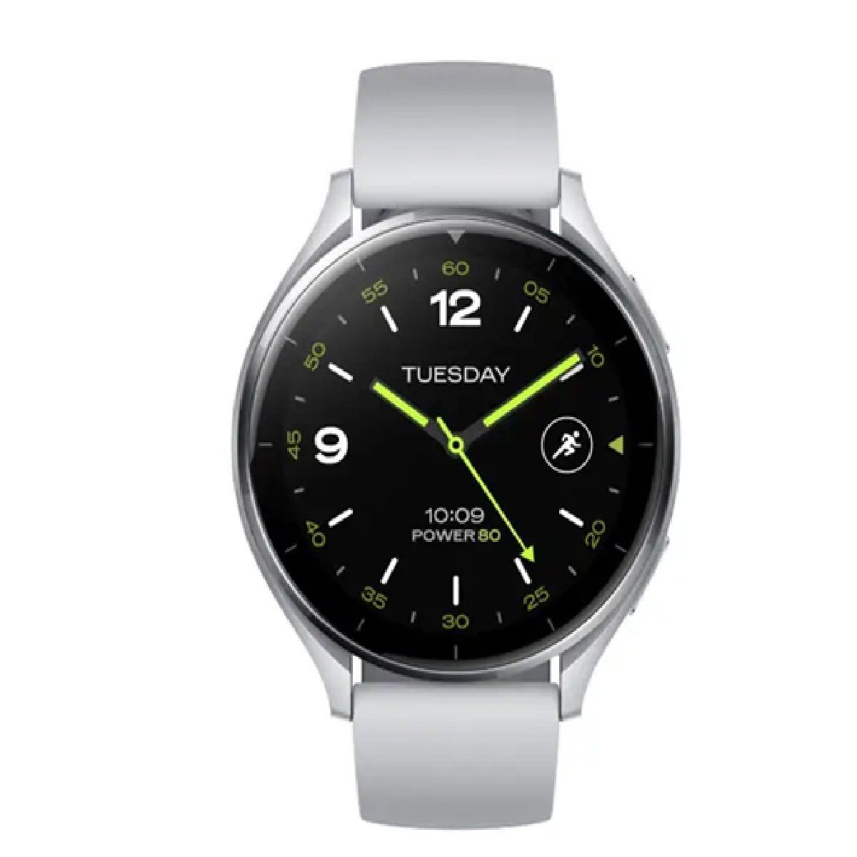 XIAOMI - Xiaomi Watch 2 con caja plateada y correa gris