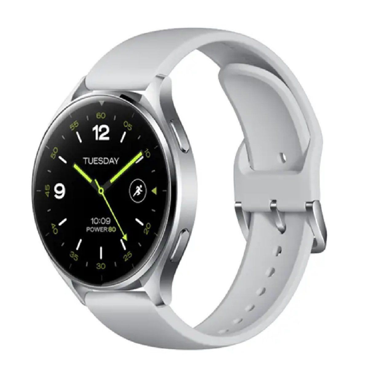 XIAOMI - Xiaomi Watch 2 con caja plateada y correa gris