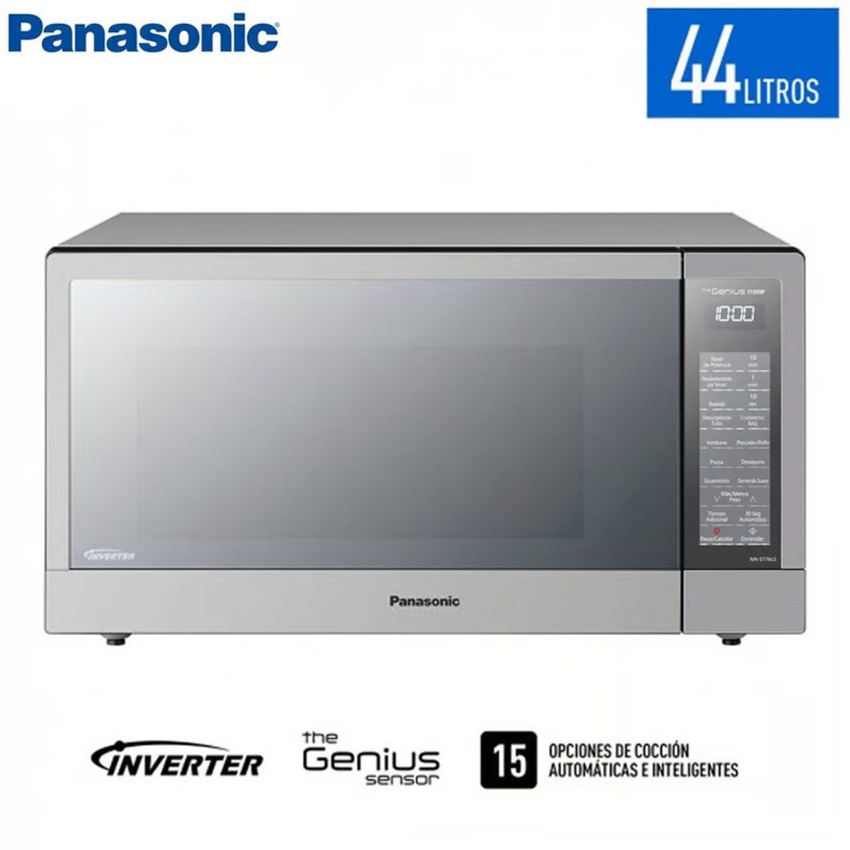 PANASONIC - Horno Microondas Panasonic 44Lt Inverter NN-ST76LSRPM