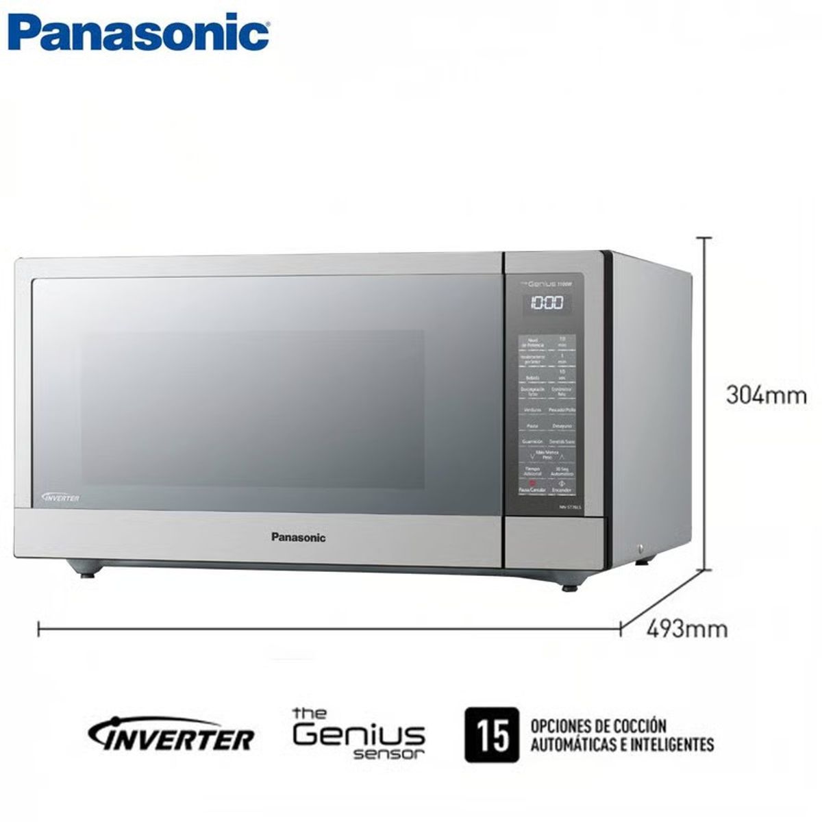 PANASONIC - Horno Microondas Panasonic 44Lt Inverter NN-ST76LSRPM