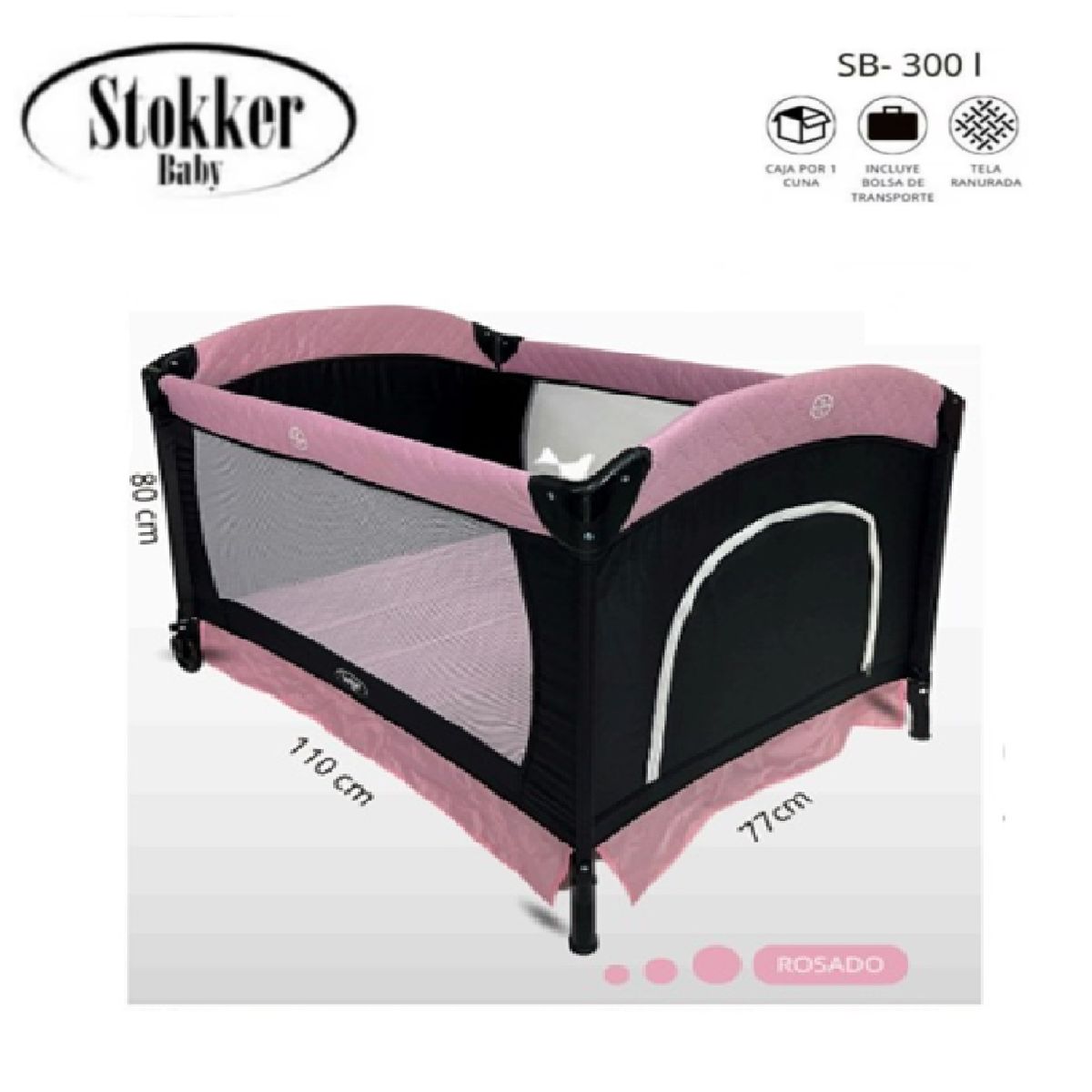 STOKKER BABY - Cuna Corral Cosmo STOKKER BABY Rosado