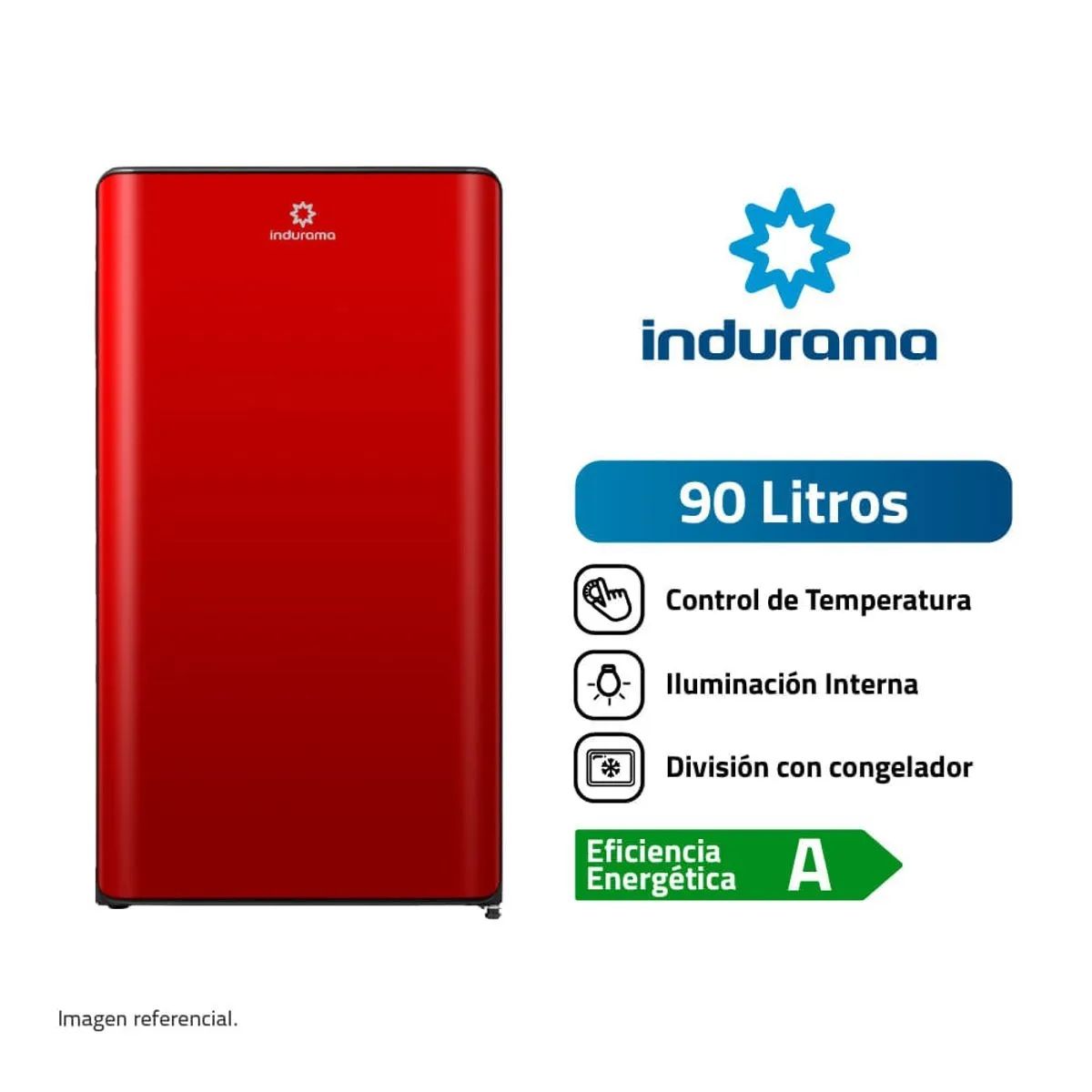 INDURAMA - Frigobar Indurama 90L RI-109R Defrost Rojo