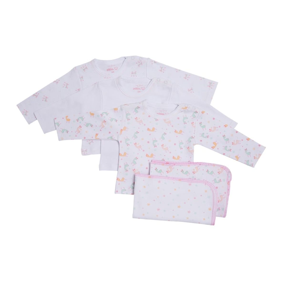 PILLIN - Pack 3 Camiseta Bebé Niña PRQ109 PILLIN