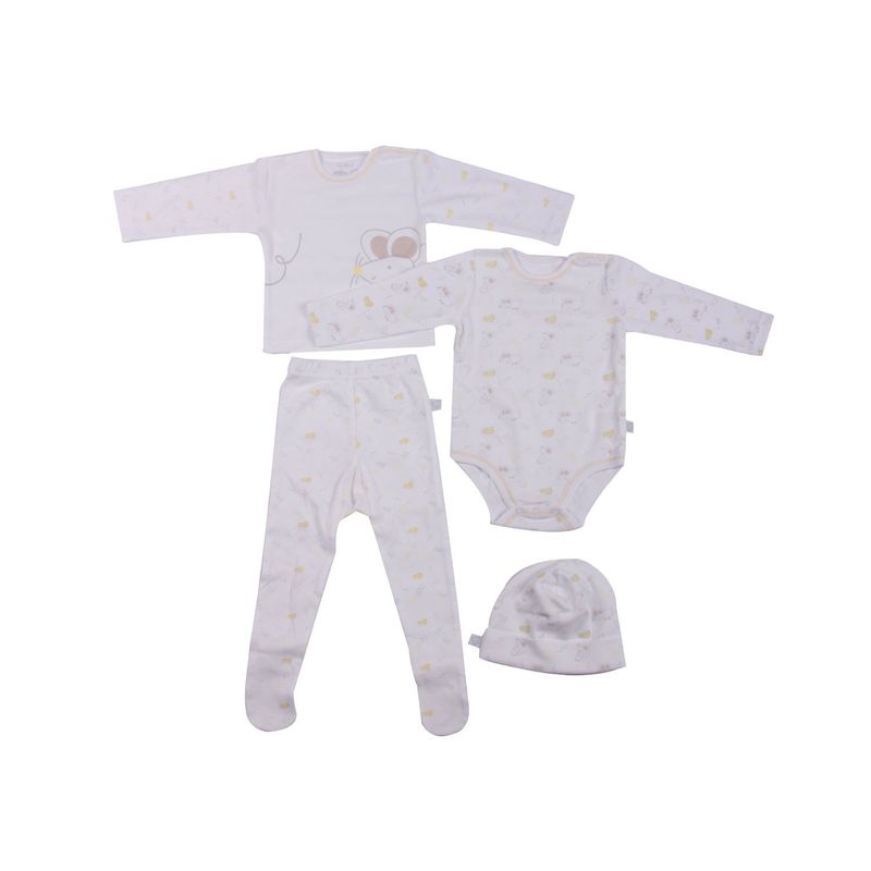 PILLIN - Set 4 pcs Bebé Estampado PRW129 PILLIN